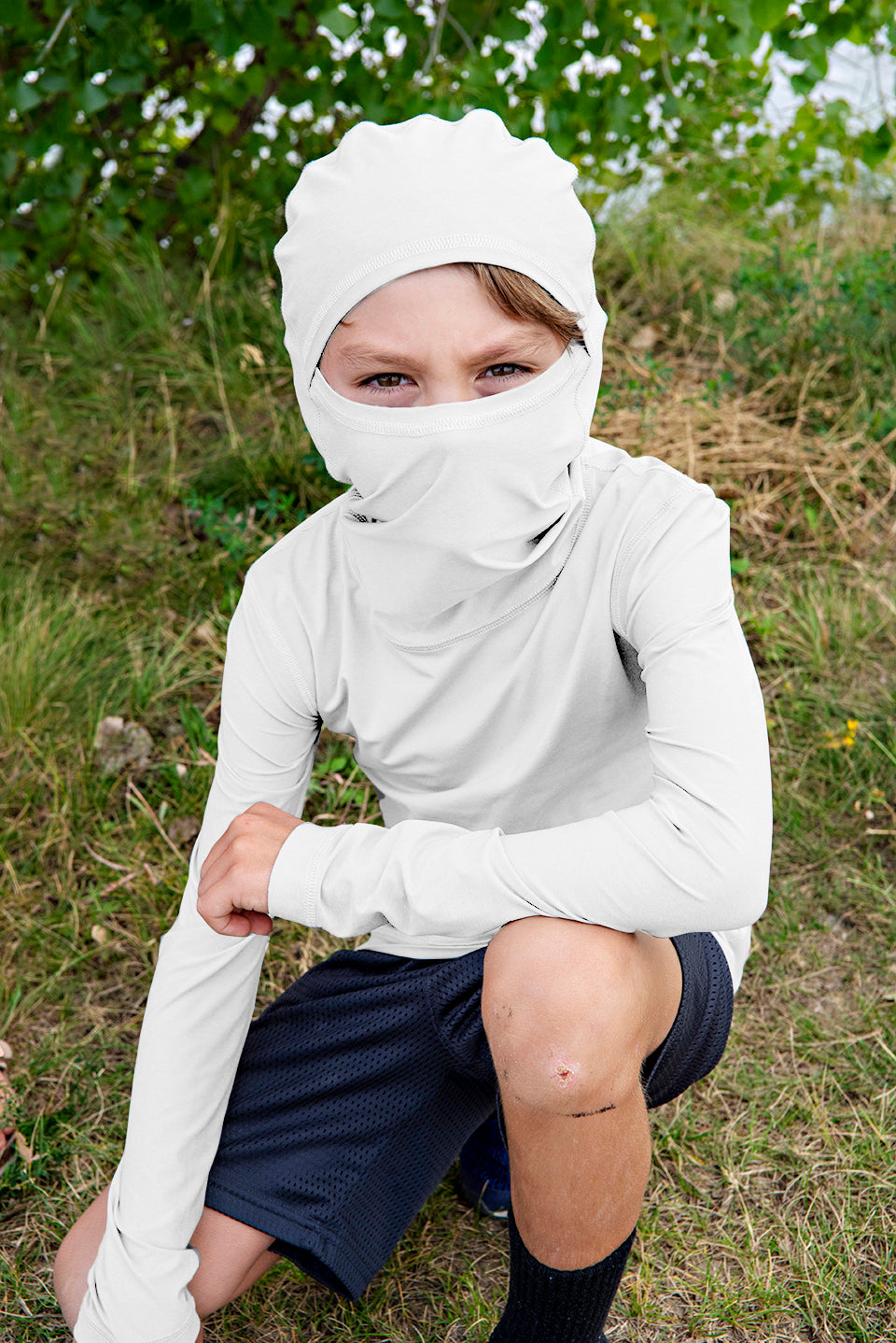 Ushood Liteside Sun Shirt (Youth) - UV Protection, UPF50+ Fabric, Hood - Ushood
