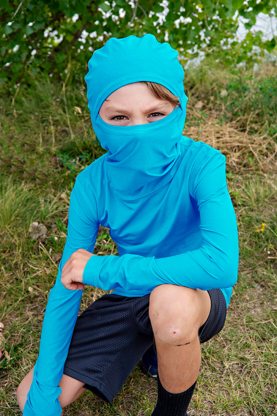 Ushood Liteside Sun Shirt (Youth) - UV Protection, UPF50+ Fabric, Hood - Ushood