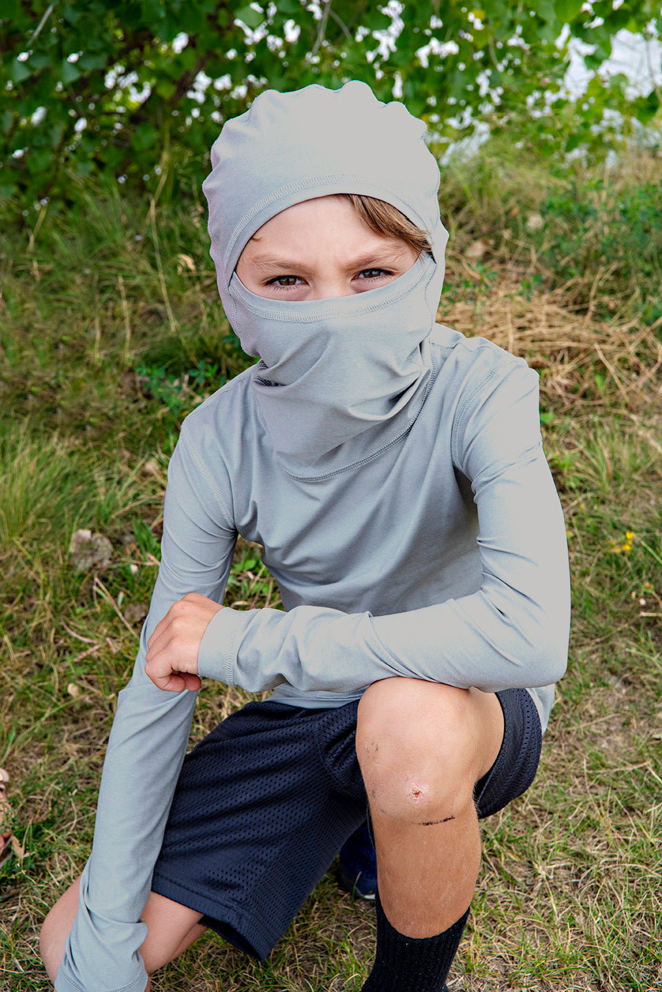 Ushood Liteside Sun Shirt (Youth) - UV Protection, UPF50+ Fabric, Hood - Ushood