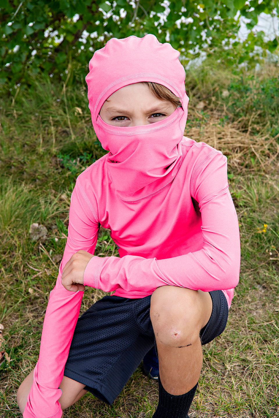 Ushood Liteside Sun Shirt (Youth) - UV Protection, UPF50+ Fabric, Hood - Ushood