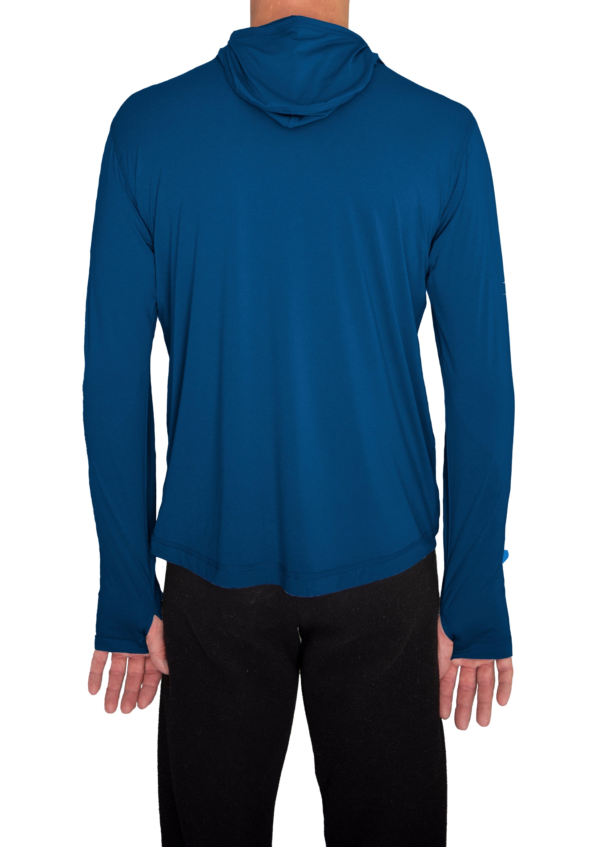 Ushood Ultra-Light Liteside Sun Shirt - UV Protection, Fitted Mask/Hood Design - Ushood