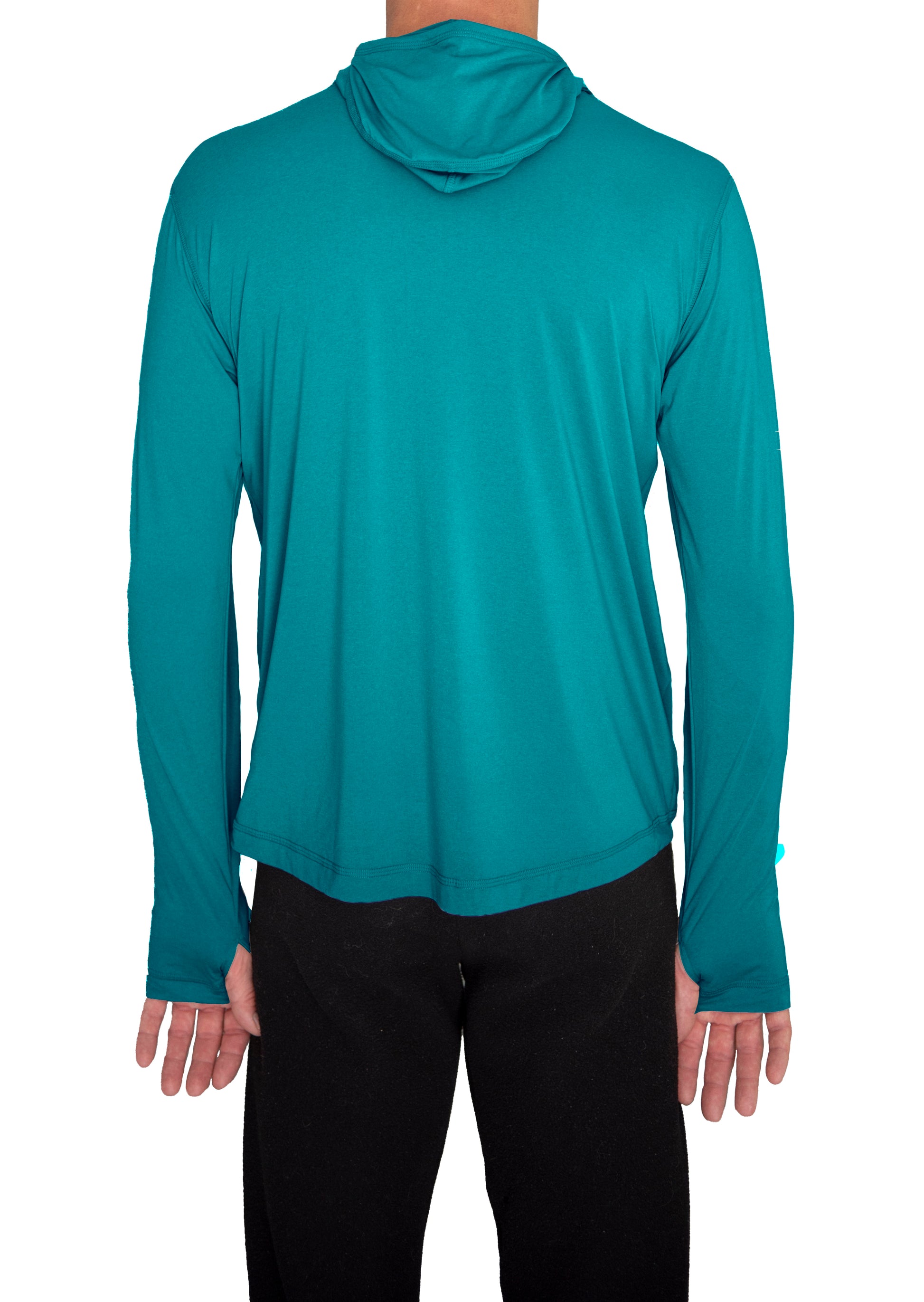 Ushood Ultra-Light Liteside Sun Shirt - UV Protection, Fitted Mask/Hood Design - Ushood