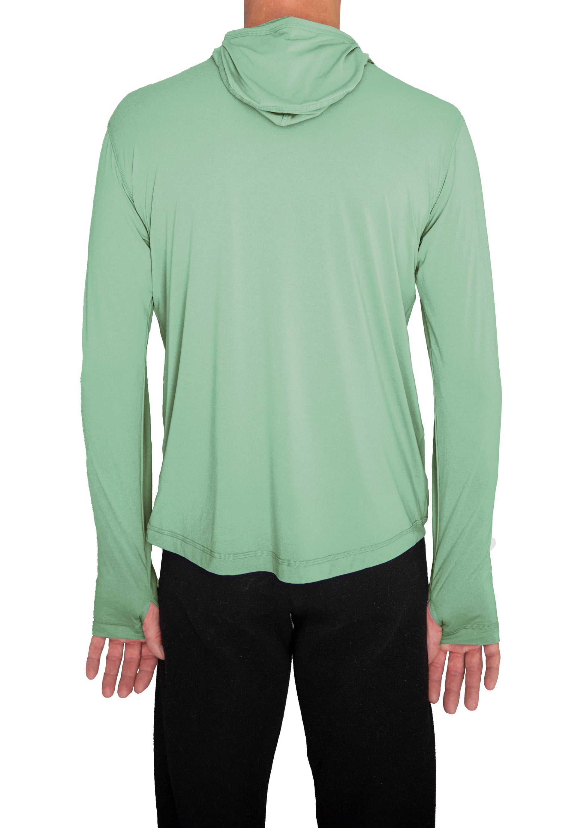 Ushood Ultra-Light Liteside Sun Shirt - UV Protection, Fitted Mask/Hood Design - Ushood