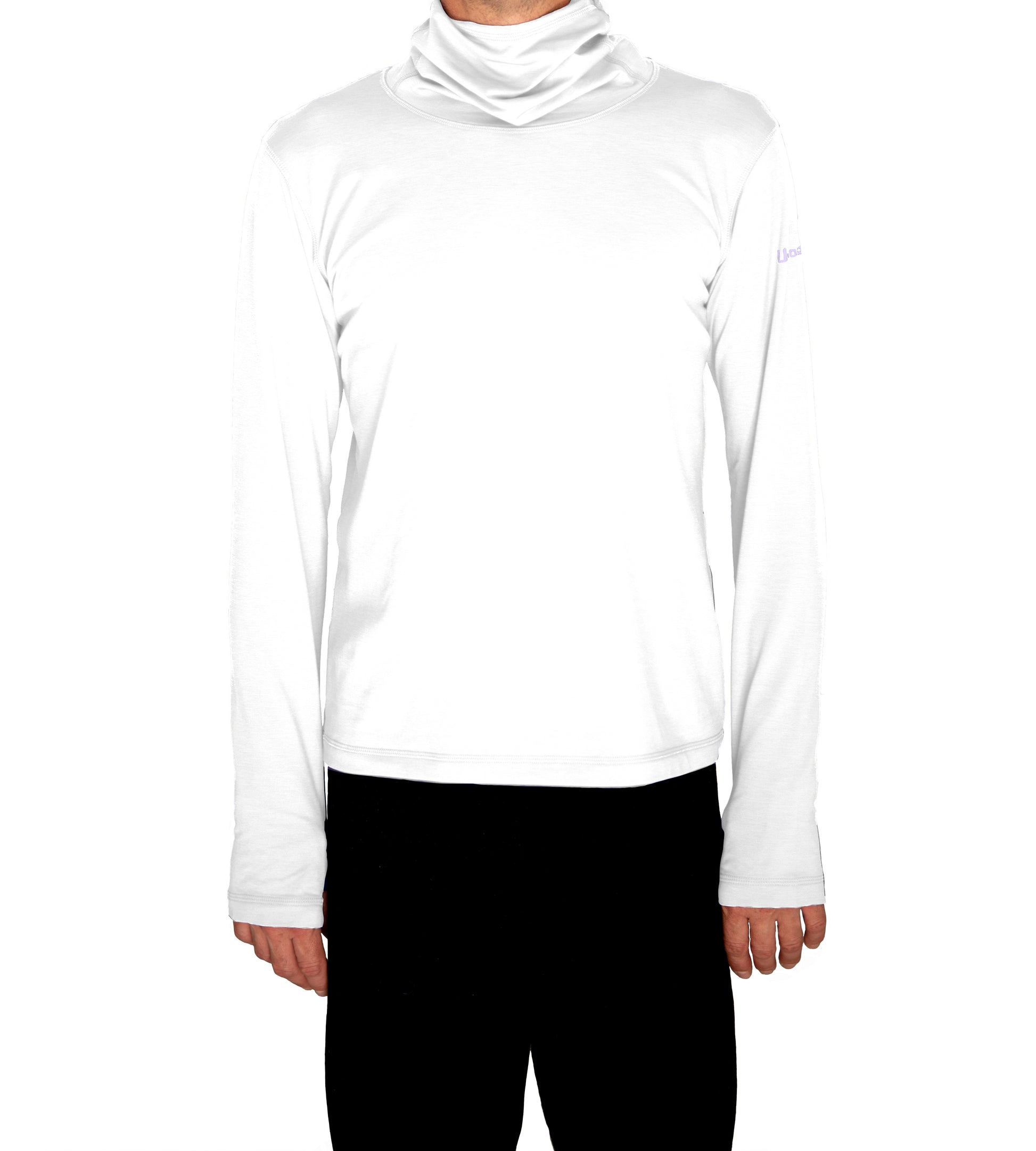 Ushood Ultra-Light Liteside Sun Shirt - UV Protection, Fitted Mask/Hood Design - Ushood