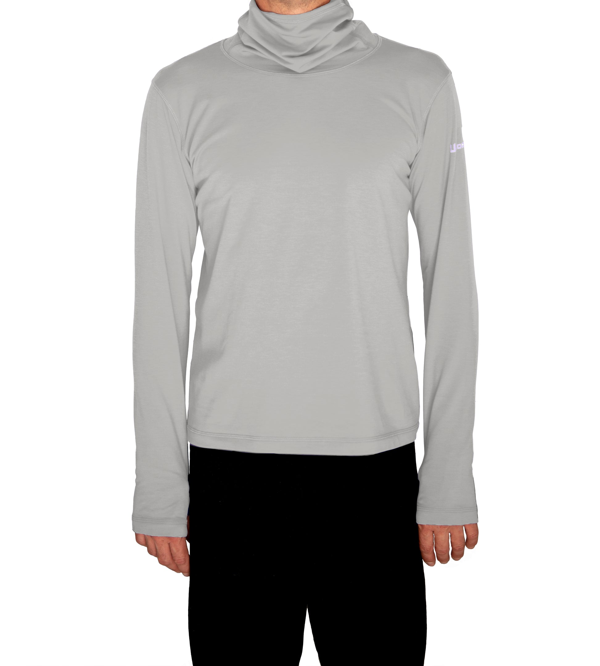 Ushood Ultra-Light Liteside Sun Shirt - UV Protection, Fitted Mask/Hood Design - Ushood