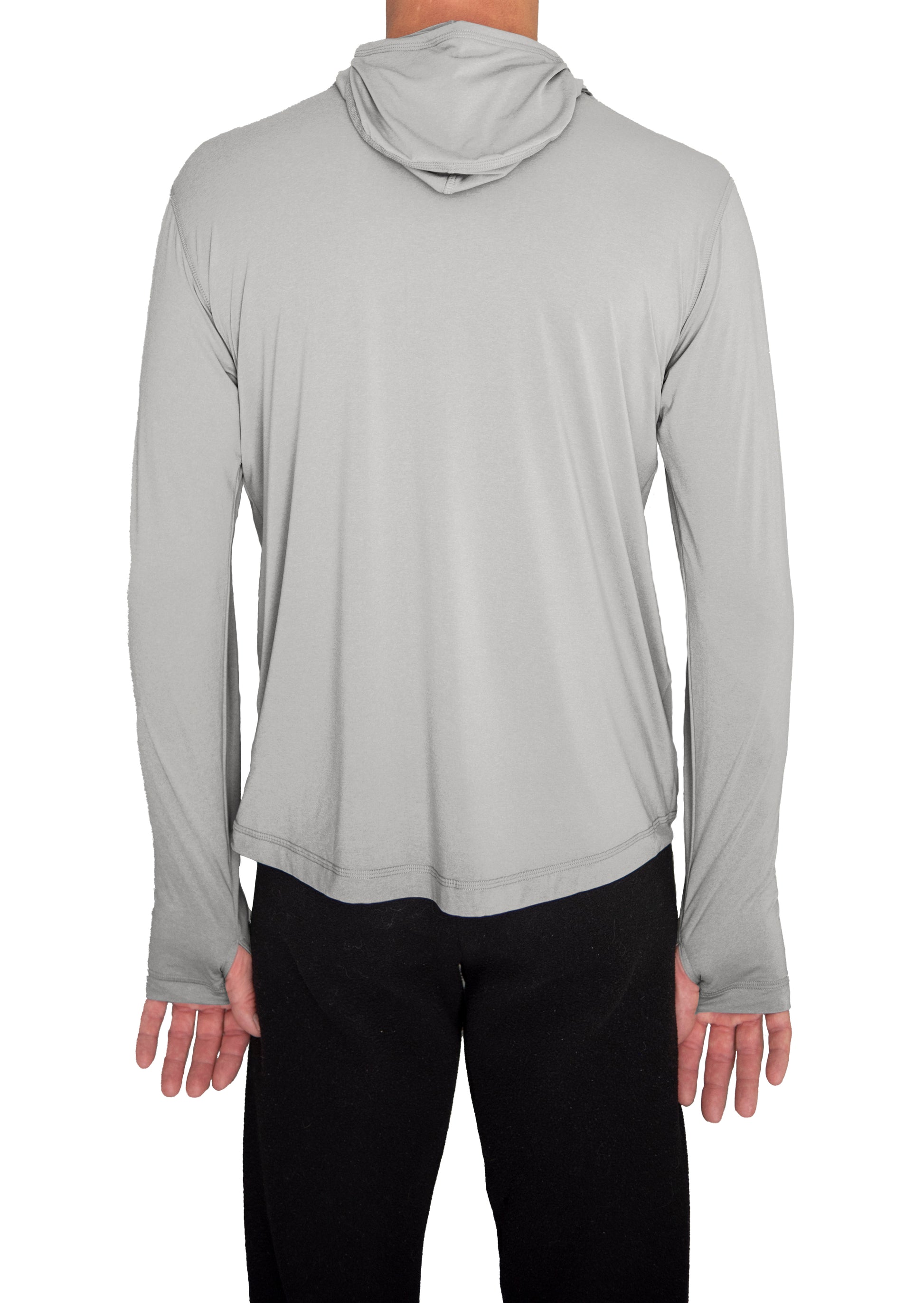 Ushood Ultra-Light Liteside Sun Shirt - UV Protection, Fitted Mask/Hood Design - Ushood