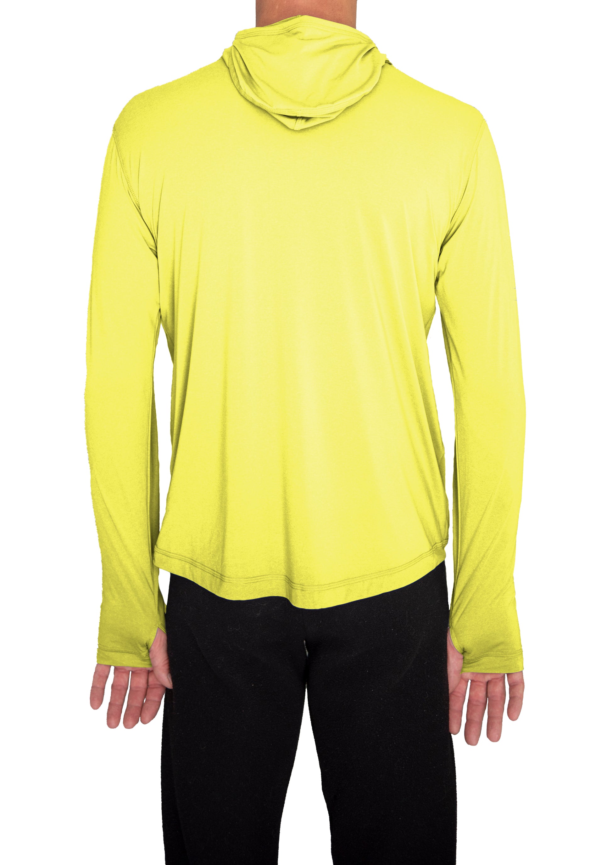 Ushood Ultra-Light Liteside Sun Shirt - UV Protection, Fitted Mask/Hood Design - Ushood