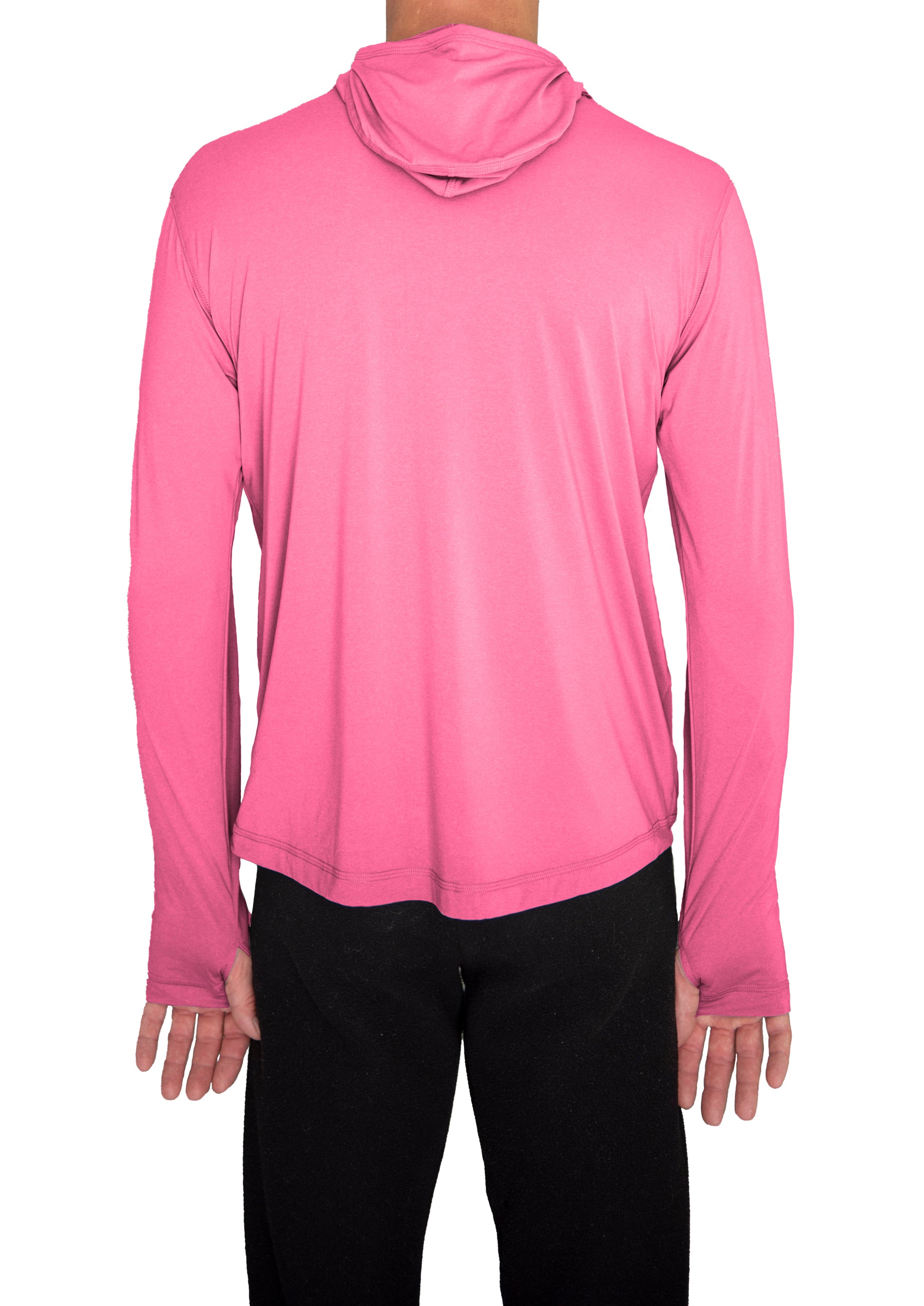 Ushood Ultra-Light Liteside Sun Shirt - UV Protection, Fitted Mask/Hood Design - Ushood