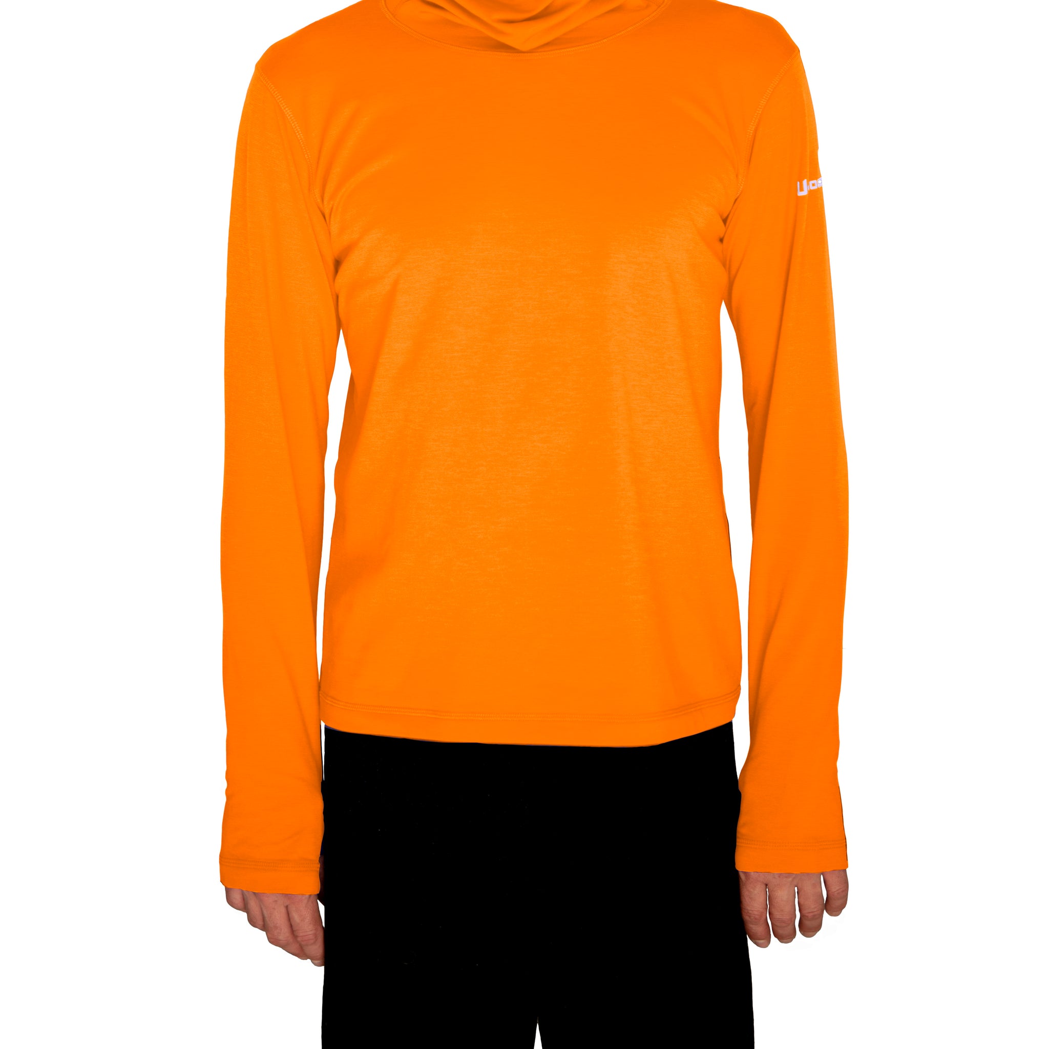 Ushood Ultra-Light Liteside Sun Shirt - UV Protection, Fitted Mask/Hood Design - Ushood